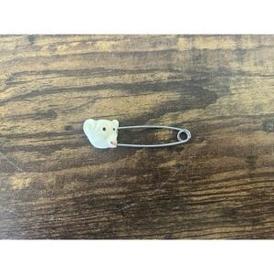 RARE Bakelite Teddy Bear Safety Diaper Pin‎ Vintage Retro Collectable
